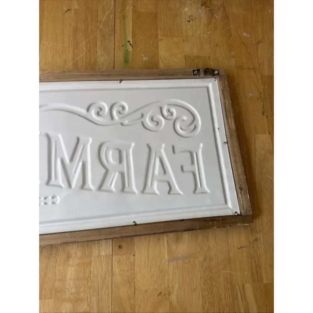 Farmhouse Distressed Wood Decorative Wall Sign Ready to Hang Vertical Rectangle